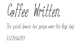 Coffee Written Preview