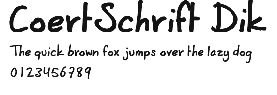 CoertSchrift Dik Preview