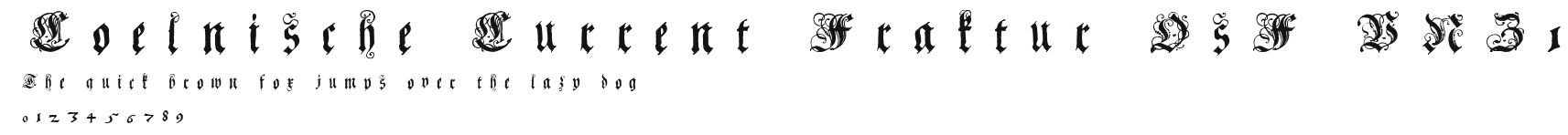 Coelnische Current Fraktur OsF UNZ1 Preview