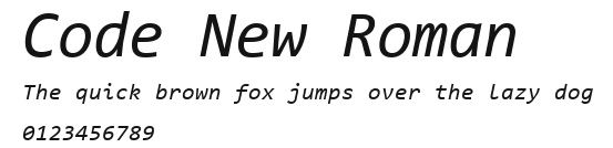 Code New Roman Preview