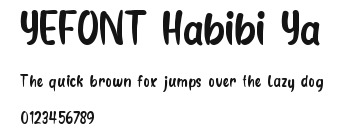 YEFONT Habibi Ya.ttf