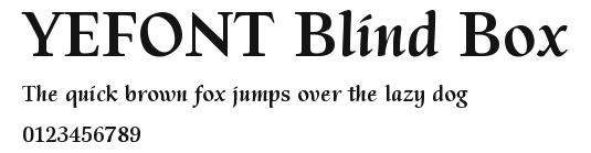 YEFONT Blind Box.ttf