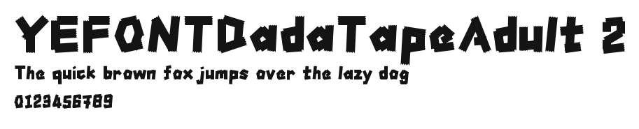 YEFONTDadaTapeAdult 2.ttf