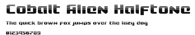 Cobalt Alien Halftone Preview