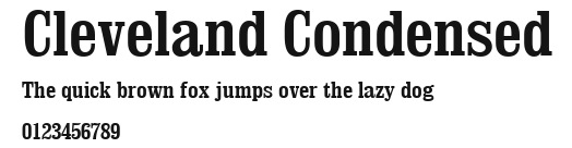 Cleveland Condensed Preview