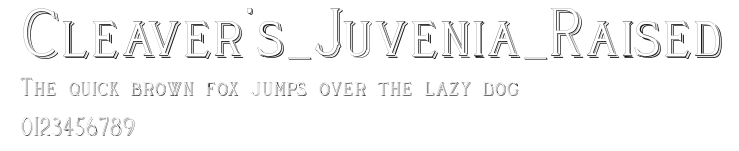 Cleaver's_Juvenia_Raised Preview
