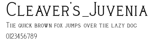 Cleaver's_Juvenia Preview
