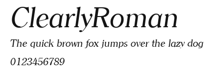 ClearlyRoman Preview