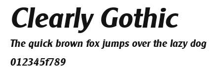 Clearly Gothic Preview