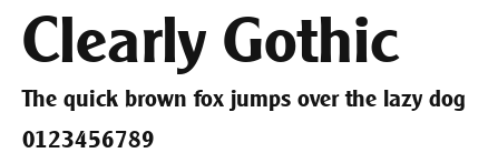 Clearly Gothic Preview