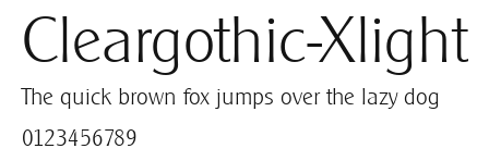 Cleargothic-Xlight Preview
