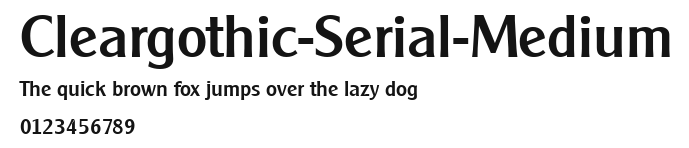 Cleargothic-Serial-Medium Preview