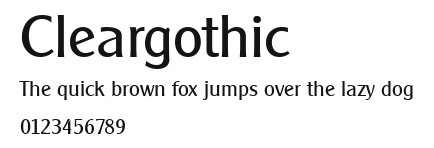 Cleargothic Preview