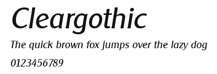 Cleargothic Preview