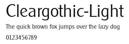 Cleargothic-Light Preview