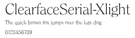ClearfaceSerial-Xlight Preview