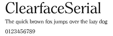 ClearfaceSerial Preview