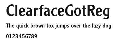 ClearfaceGotReg Preview