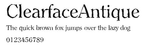 ClearfaceAntique Preview