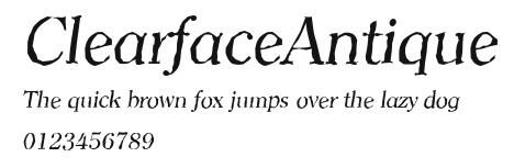ClearfaceAntique Preview