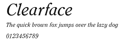 Clearface Preview