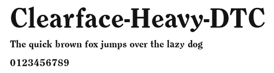 Clearface-Heavy-DTC Preview