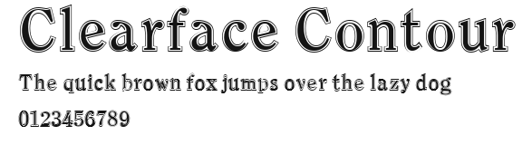Clearface Contour Preview