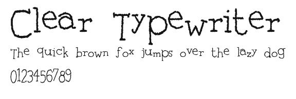 Clear Typewriter Preview