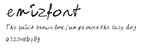 emizfont Preview