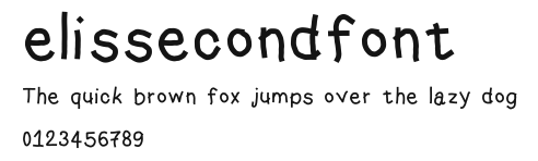 elissecondfont Preview