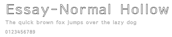 Essay-Normal Hollow Preview