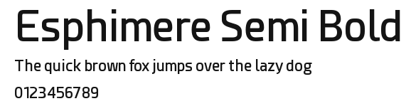 Esphimere Semi Bold Preview