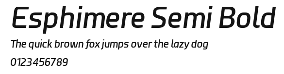 Esphimere Semi Bold Preview