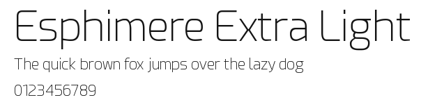 Esphimere Extra Light Preview