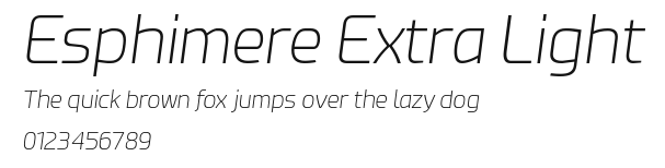 Esphimere Extra Light Preview