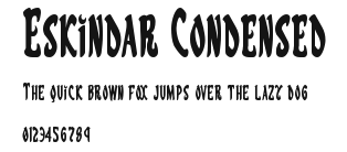 Eskindar Condensed Preview