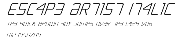 Escape Artist Italic Preview