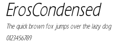 ErosCondensed Preview