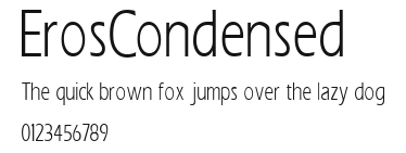 ErosCondensed Preview