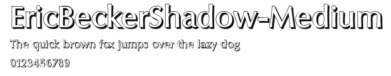 EricBeckerShadow-Medium Preview