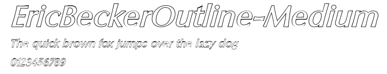EricBeckerOutline-Medium Preview