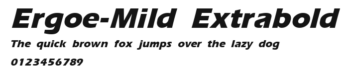 Ergoe-Mild Extrabold Preview