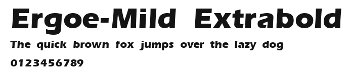 Ergoe-Mild Extrabold Preview