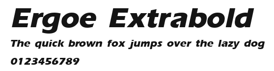 Ergoe Extrabold Preview