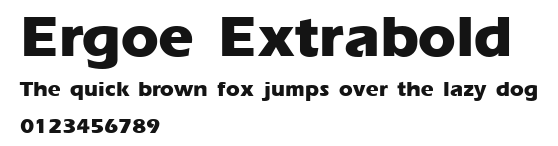 Ergoe Extrabold Preview