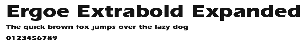 Ergoe Extrabold Expanded Preview