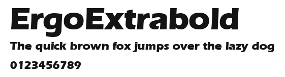 ErgoExtrabold Preview