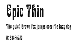 Epic Thin Preview
