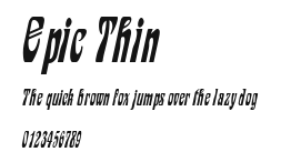 Epic Thin Preview