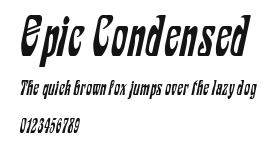 Epic Condensed Preview